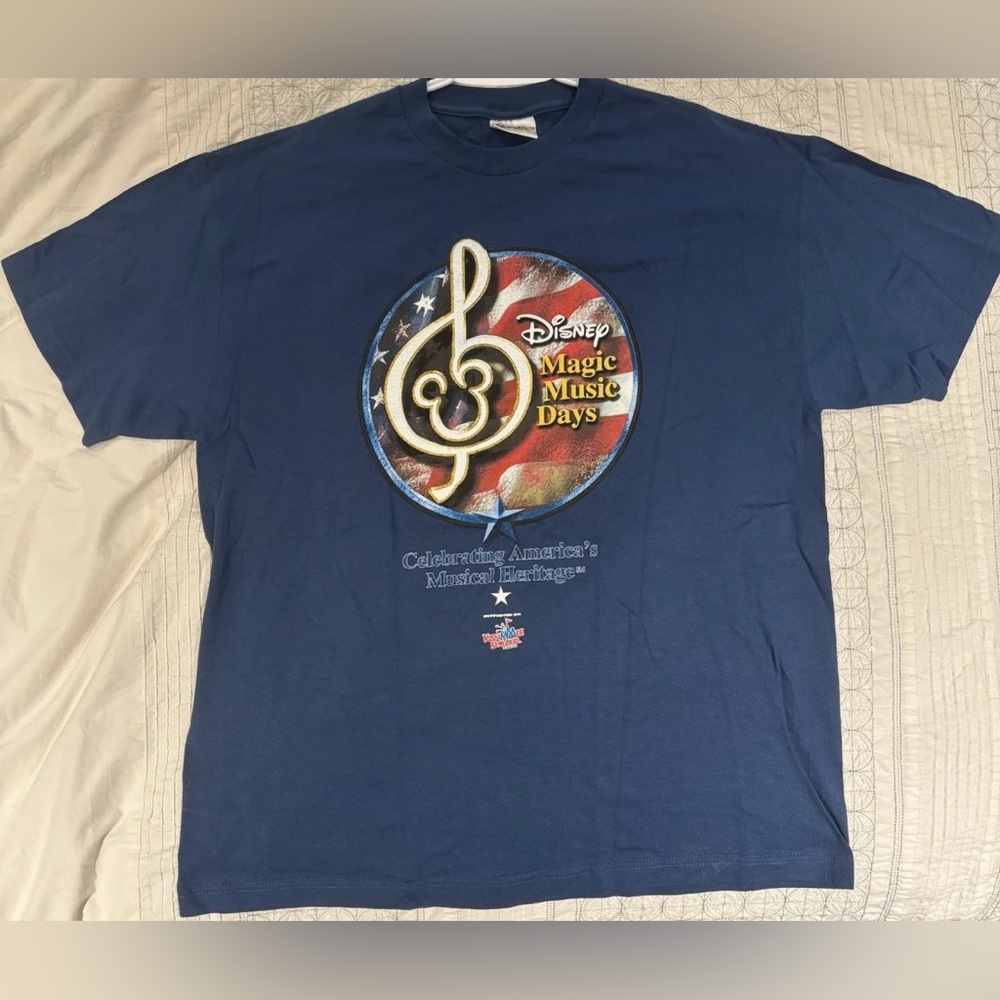 Vintage Disney Magic Music Days Park Authentic Short Sleeve T-shirt Size XL - Picture 1 of 5